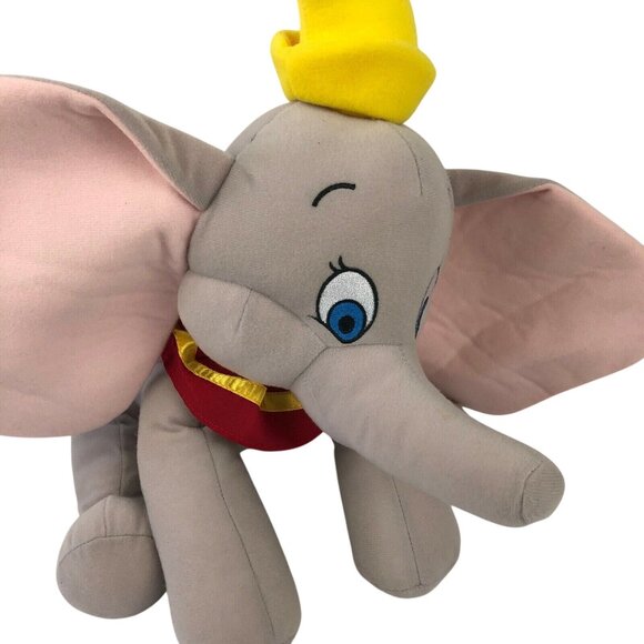 Disney Parks Dumbo Flying Elephant 16" Plush Stuffed Animal Yellow Hat - Picture 5 of 6